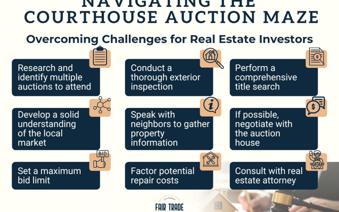 Navigating the Courthouse Auction Maze: Overcoming Challenges for Real Estate Investors